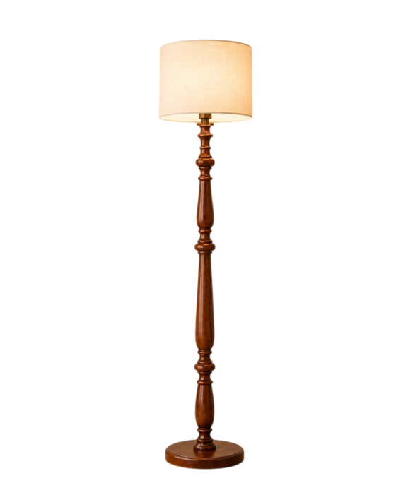 Classic Mahogany Interior Floor Lamp